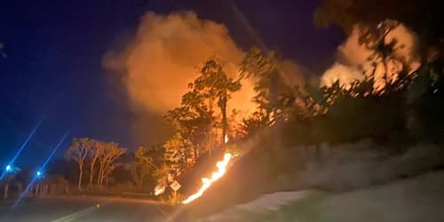 Ibirataia: Vídeo mostra novo incêndio com grandes proporções próximo a curva da garganta