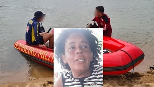 Corpo de Bombeiros retira mulher morta por afogamento no Rio das Contas em Jequié