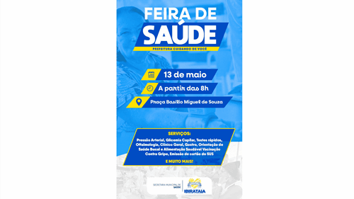 Saúde em Ação Ibirataia: Prefeitura realiza grande feira com serviços gratuitos