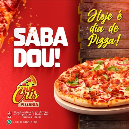 CRIS PIZZARIA | Venha saborear a melhor Pizza de Ibirataia!
