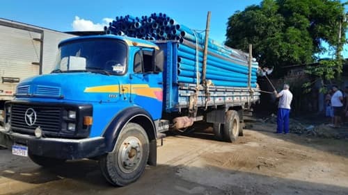 Ibirataia: Obras de Ampliação do Sistema de Abastecimento de Água em Algodão