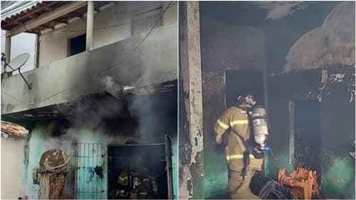 Crianças tocam fogo em casa durante brincadeira com isqueiro e cachorro da família morre