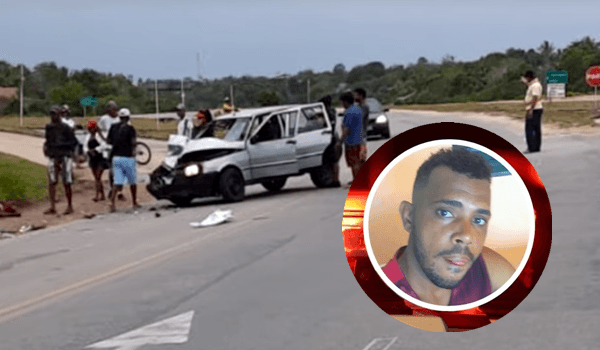 PORTO SEGURO: Motociclista morre após ser arremessado em colisão com carro