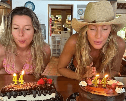 Gisele Bündchen comemora aniversário com irmã gêmea na Península de Maraú