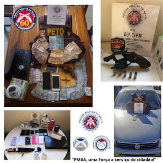 Itamarati: PM prende dupla que assaltou loja em Ibirataia e Farmácia em Itamarati