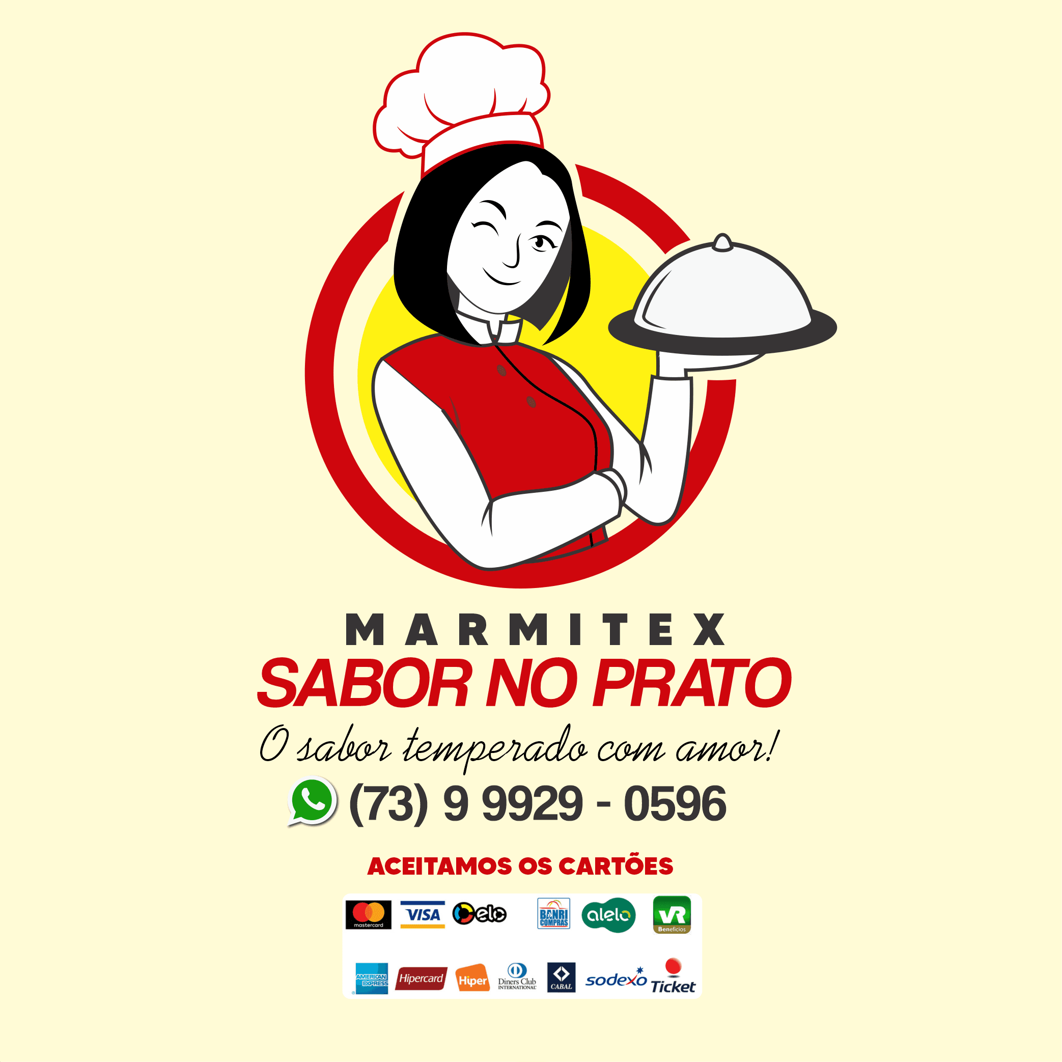 Confira o cardápio da MARMITEX SABOR NO PRATO desta terça-feira, 06