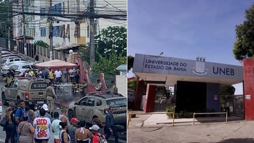 Homem é executado com diversos tiros em frente à universidade em Salvador