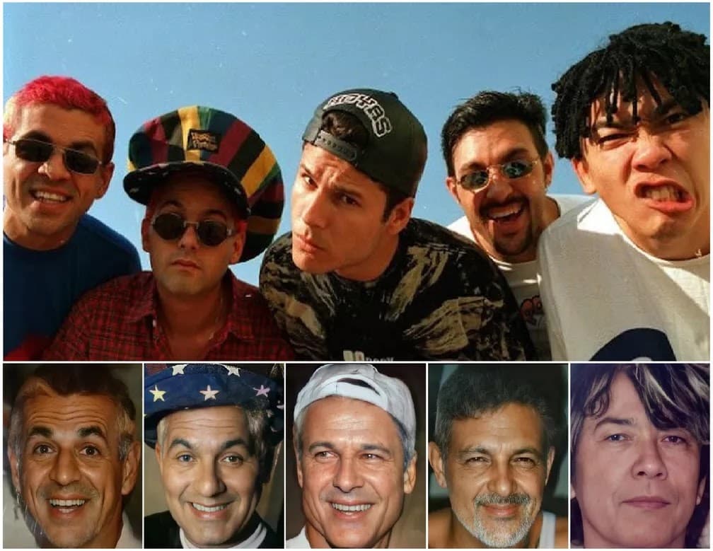 Artista simula como Mamonas Assassinas estariam se fossem ‘cinquentões’