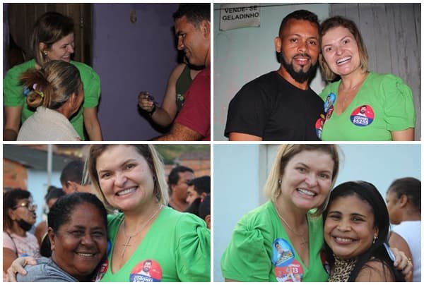 Ibirataia: Prefeita Ana Cléia visita as casinhas populares para apresentar seus candidatos