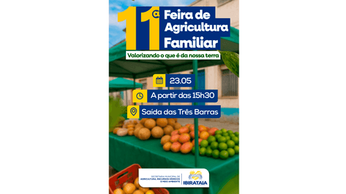 Ibirataia: Feira de Agricultura Familiar acontece nesta sexta-feira, 23, e valoriza produção local