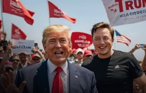 Elon Musk lança sorteio de 1 milhão de dólares para eleitores que apoiarem Trump