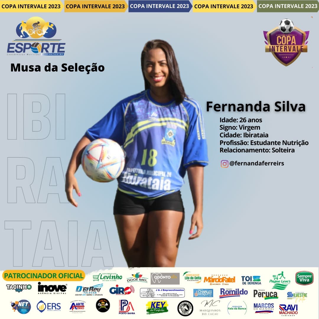 Seleção de Ibirataia já tem musa para a Copa Intervale 2023; confira