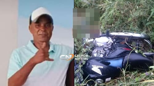 Homem que sofreu acidente de moto na Bahia