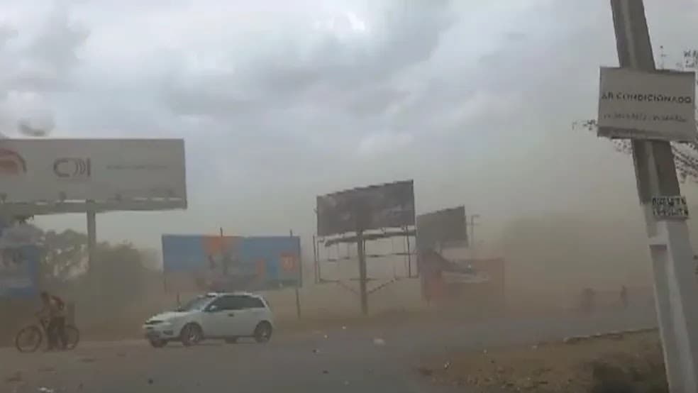 Ventania em Barreiras, Bahia, Causa Caos e Interdição na BR-135
