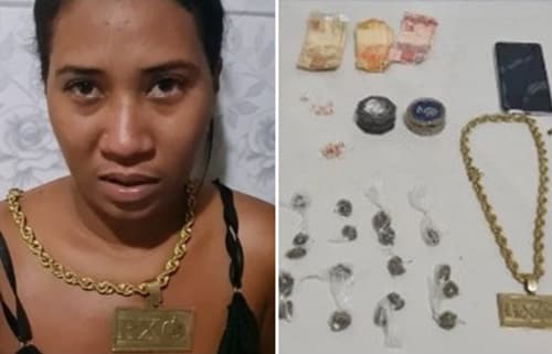 Irmã de suposto gerente do tráfico é presa com ouro no interior da Bahia