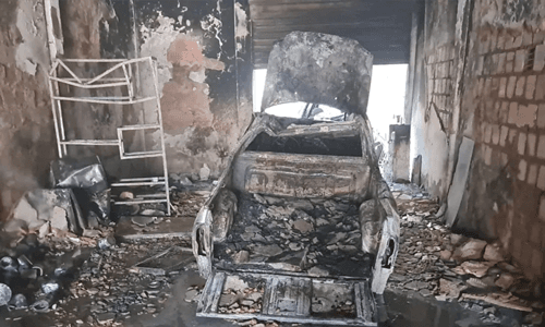 Oficina de funilaria em Ilhéus é totalmente destruída por incêndio