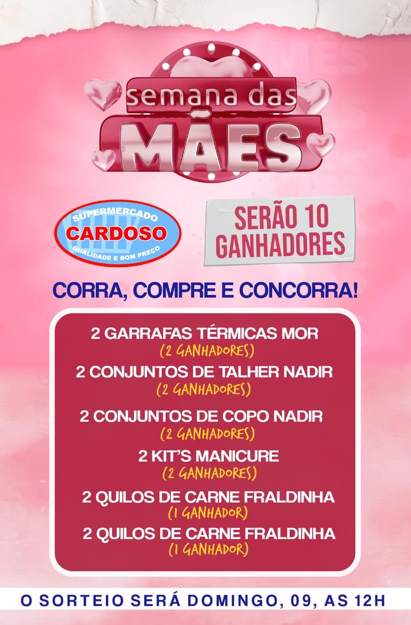 PROMOÇÃO DIA DAS MÃES | SUPERMERCADO CARDOSO