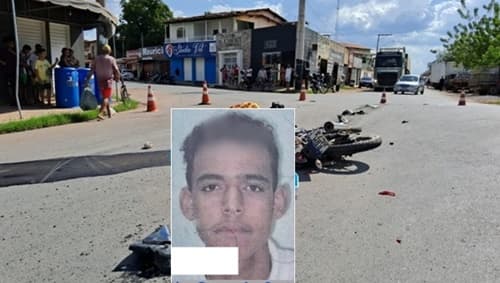 Jovem morre em cruzamento perigoso após carreta passar por cima dele; assista o vídeo