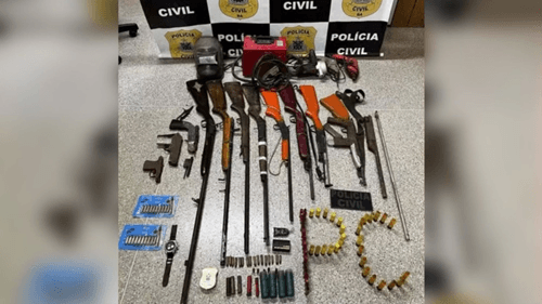 Fábrica clandestina de armas de fogo é descoberta na Bahia