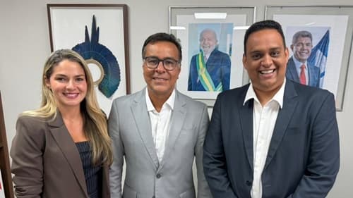 Ibirataia: Prefeito Sandro Futuca e Secretária de Assistência Social Luanna Figueiredo se reúnem com o Coordenador do Bahia sem Fome