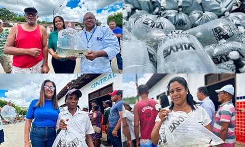 Ibirataia: Prefeitura entrega 30 Mil Alevinos de Tilápia para Piscicultores do Distrito de Algodão