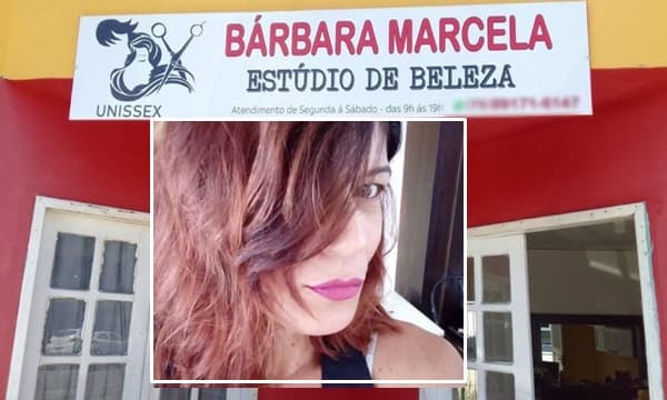 Cabeleireira Bárbara Cristina de 46 anos é morta a facadas pelo marido por ciúmes na Bahia