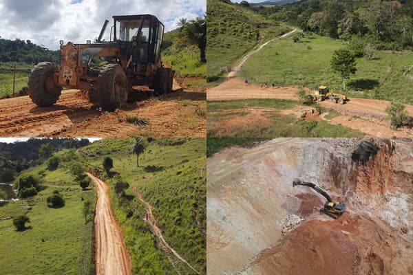 Prefeitura faz patrolamento e cascalhamento nas regiões da Pedra Chata e Cachoeirinha