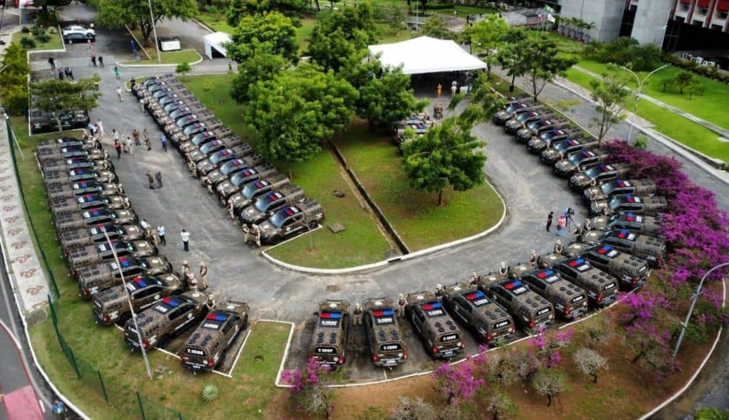 Estado entrega 62 novas viaturas para reforçar atuação da PMBA