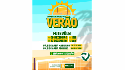 Ibirataia: Vem aí o Torneio Interno de Verão