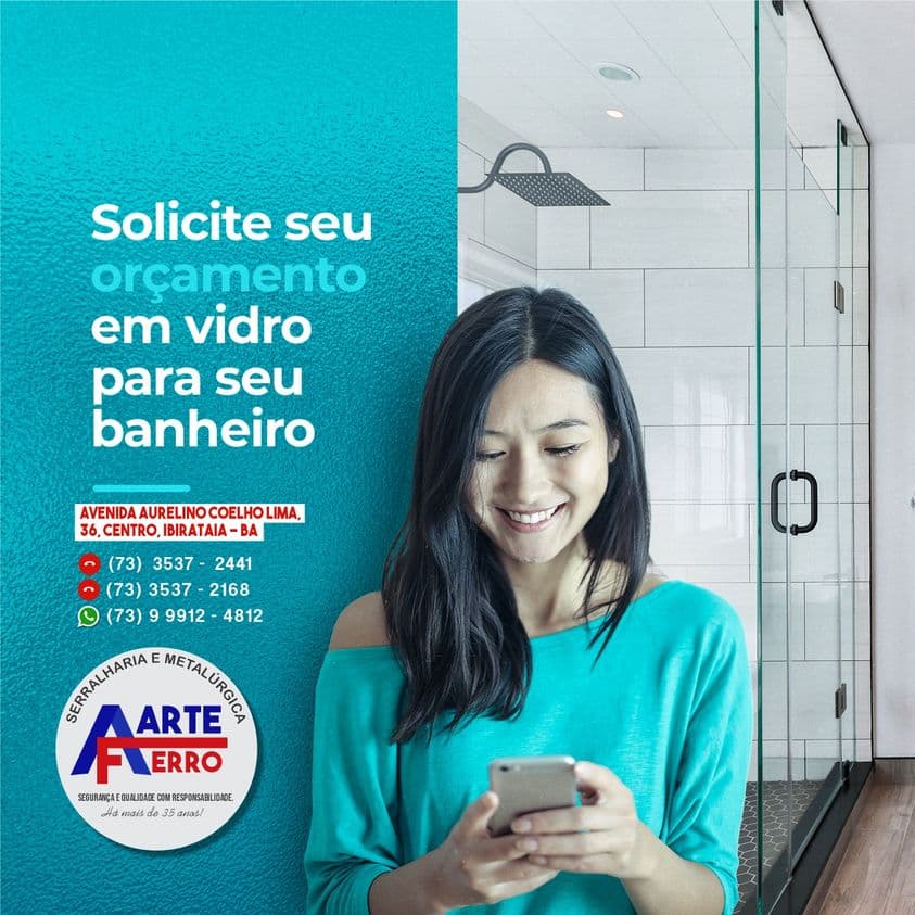 SOLICITE SEU ORÇAMENTO EM VIDRO PARA SEU BANHEIRO.