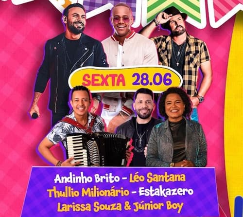 Segunda noite do São Pedro de Ipiaú vai misturar muito forró e o pagodão de Léo Santana