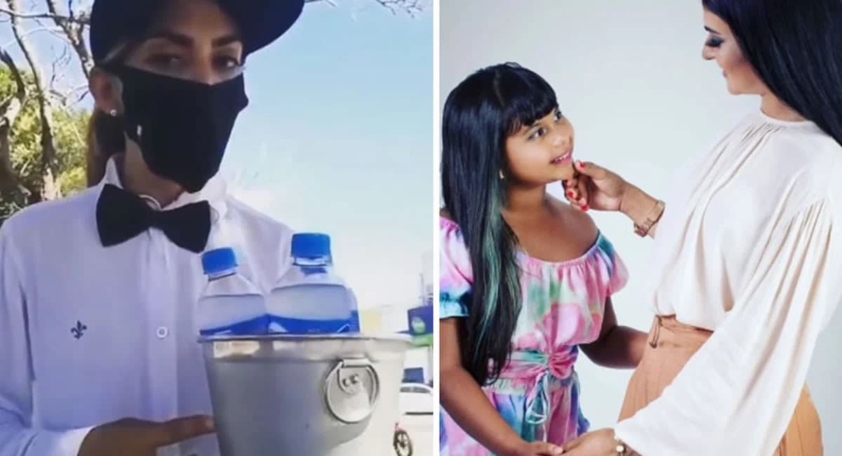 Mãe que vende água na BR sobrevive a atropelamento e volta a trabalhar para criar filha de 10 anos