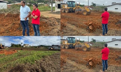 Ibirataia: Prefeito Sandro Futuca acompanha início das obras do novo Complexo Policial de Ibirataia