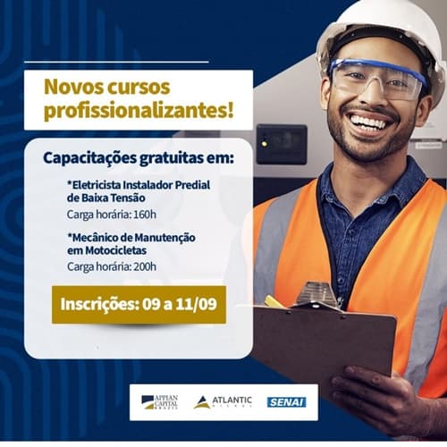 Atlantic Nickel oferece Cursos Gratuitos de Qualificação em parceria com o Senai Bahia