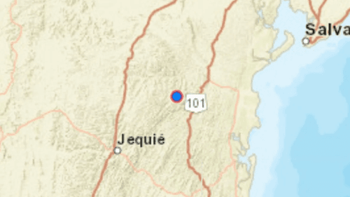 Tremor de magnitude 2,04 é registrado em Presidente Tancredo Neves, interior da Bahia