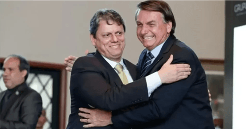 Inelegível, Bolsonaro diz ao lado de Tarcísio que é o candidato da direita em 2026