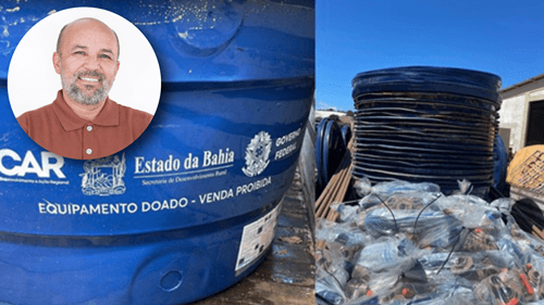 Parceria entre o vereador Márcio Fatel e Bacelar garante reservatórios de água para zona rural de Ibirataia