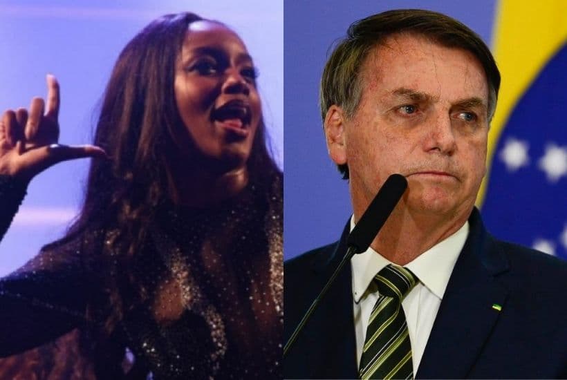 Iza dança durante protesto de plateia contra Bolsonaro