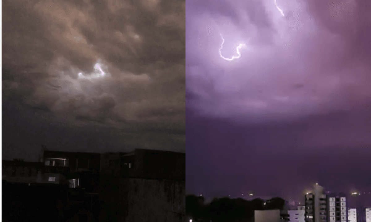 Tempestade de raios assusta moradores de Salvador: ‘Toda arrepiada’