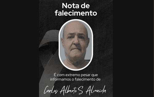 Nota de Falecimento: Carlos Alberto Santos Almeida
