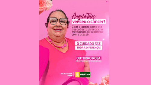 Outubro Rosa: Ângela Teles venceu o câncer!