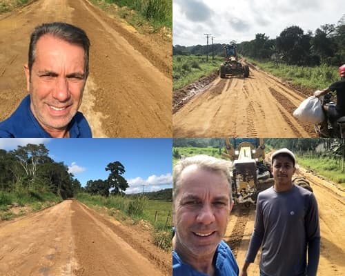 Prefeitura de Ibirataia intensifica recuperação de estradas vicinais na região das Três Barras