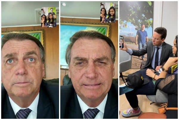 Bolsonaro faz chamada de vídeo com adolescente que foi agredida por usar boné com seu nome na Bahia