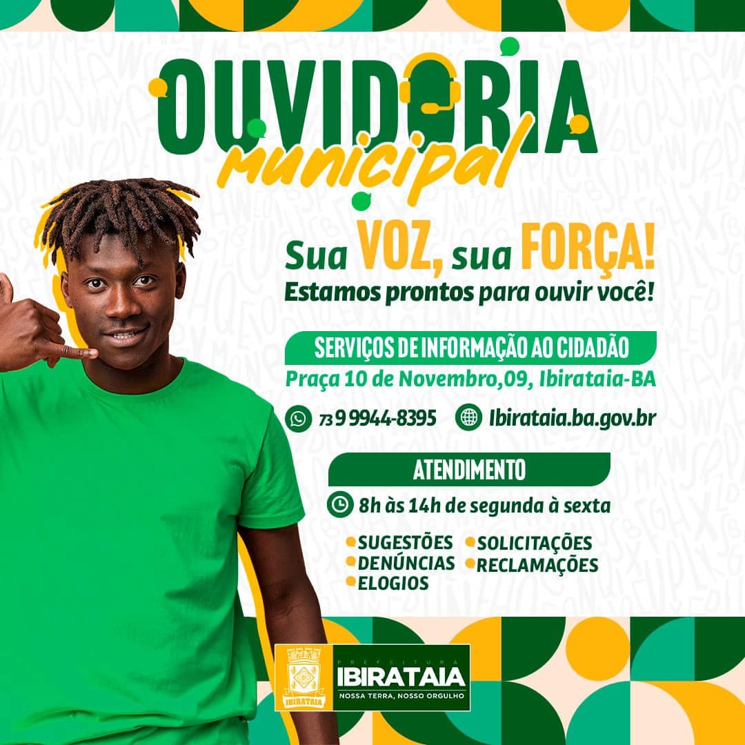 Ibirataia: Conheça os canais de comunicação da Prefeitura
