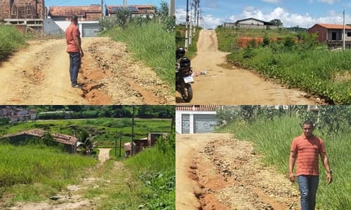 Ibirataia: Vereador Hueris da Pax cobra melhorias para o Bairro Nova Vista