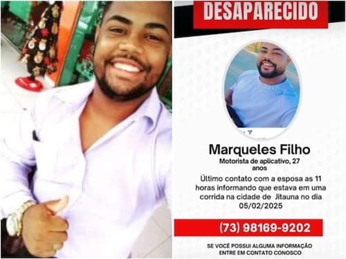 Motorista de aplicativo de Jequié desaparece durante corrida e polícia investiga caso