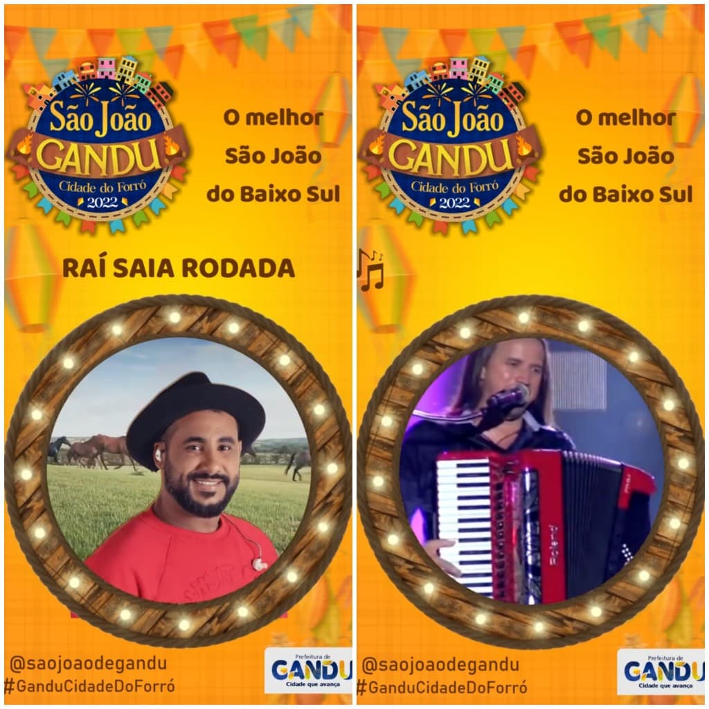 Raí Saia Rodada e Dorgival Dantas já são atrações confirmadas no São João de Gandu
