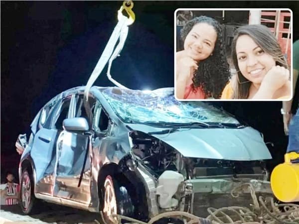 Mulheres morrem afogadas após carro cair de ponte em um rio