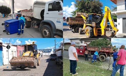 Ibirataia: Prefeitura realiza ações de limpeza e paisagismo no município