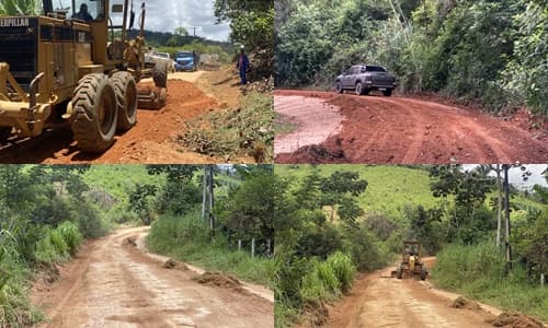 Ibirataia: Prefeitura, por meio da SEINFRA, inicia serviços de patrolamento e cascalhamento em rodovia de acesso à BR-101